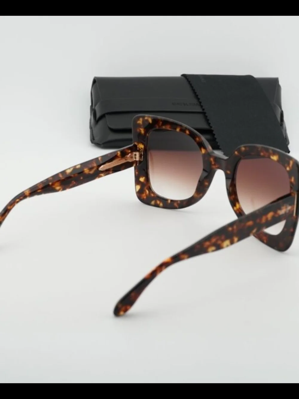 Isabel Marant Tortoiseshell Square Sunglasses - Brown Gradient Lenses